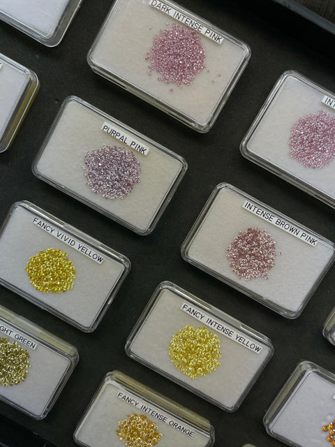 colored diamond melee